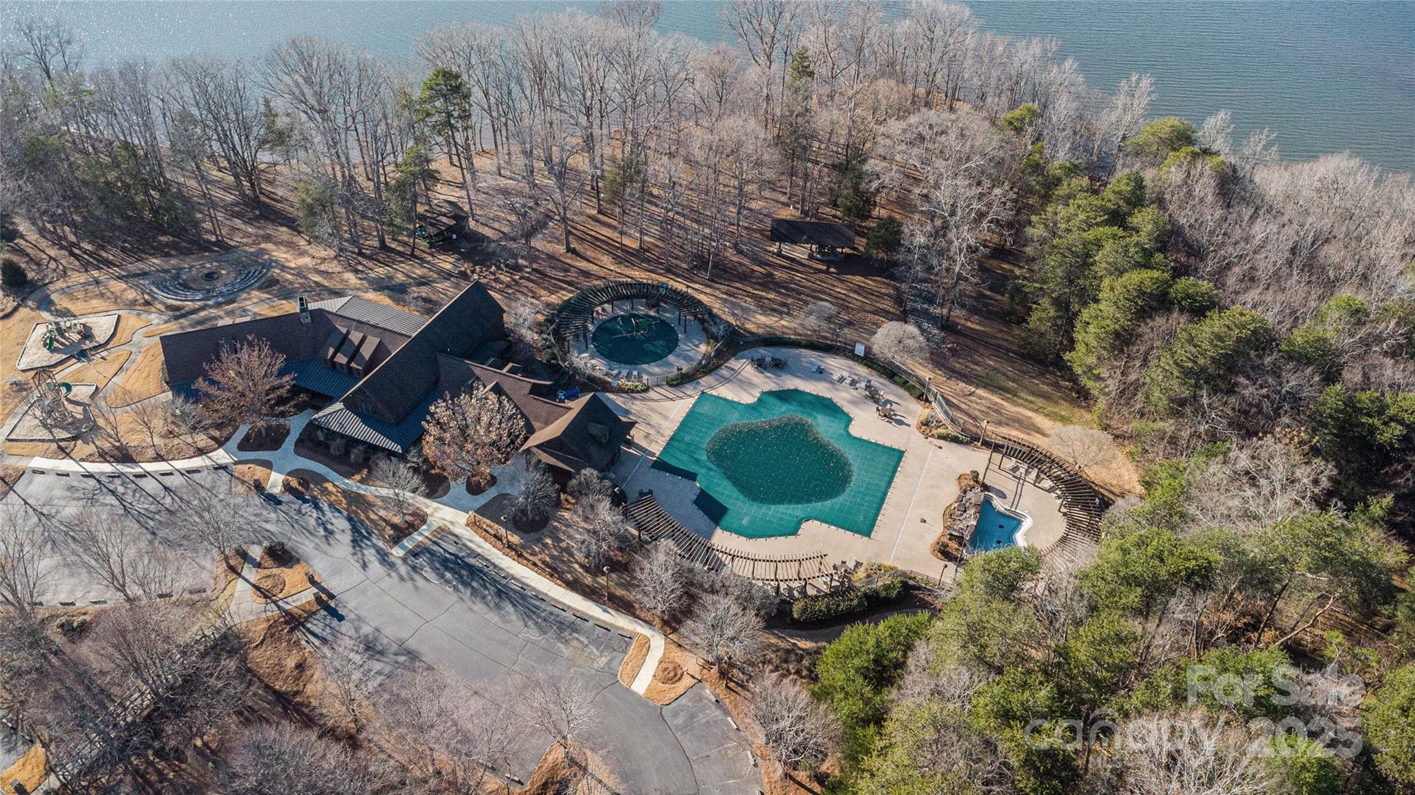 9026 Island Point Road Charlotte, NC 28278 - Photo 15 of 19 a bird view of house with outdoor space