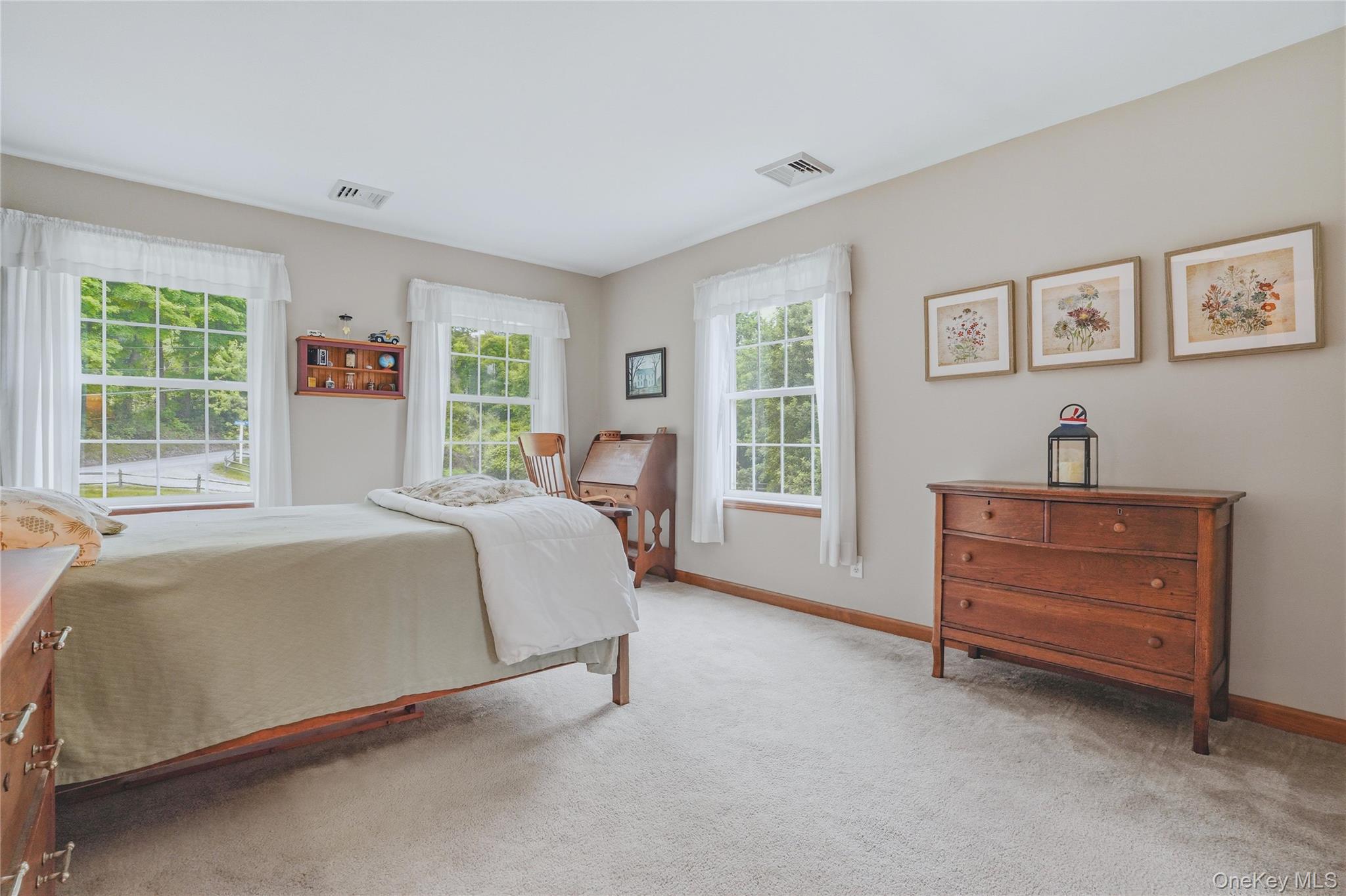 226 Cart Road, Unit C Dover Plains, NY 12522 - Photo 24 of 47 Primary bedroom with accent wall and grey carpet