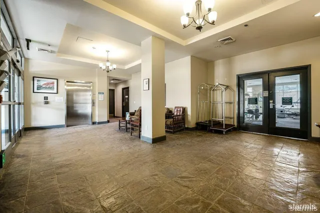 a view of a hallway with a hallway