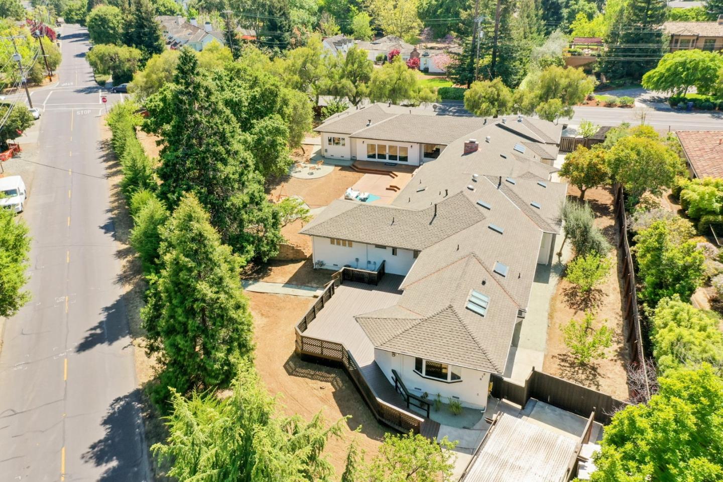 425 Covington Road Los Altos, CA 94024 - Photo 2 of 65 an aerial view of residential houses with outdoor space