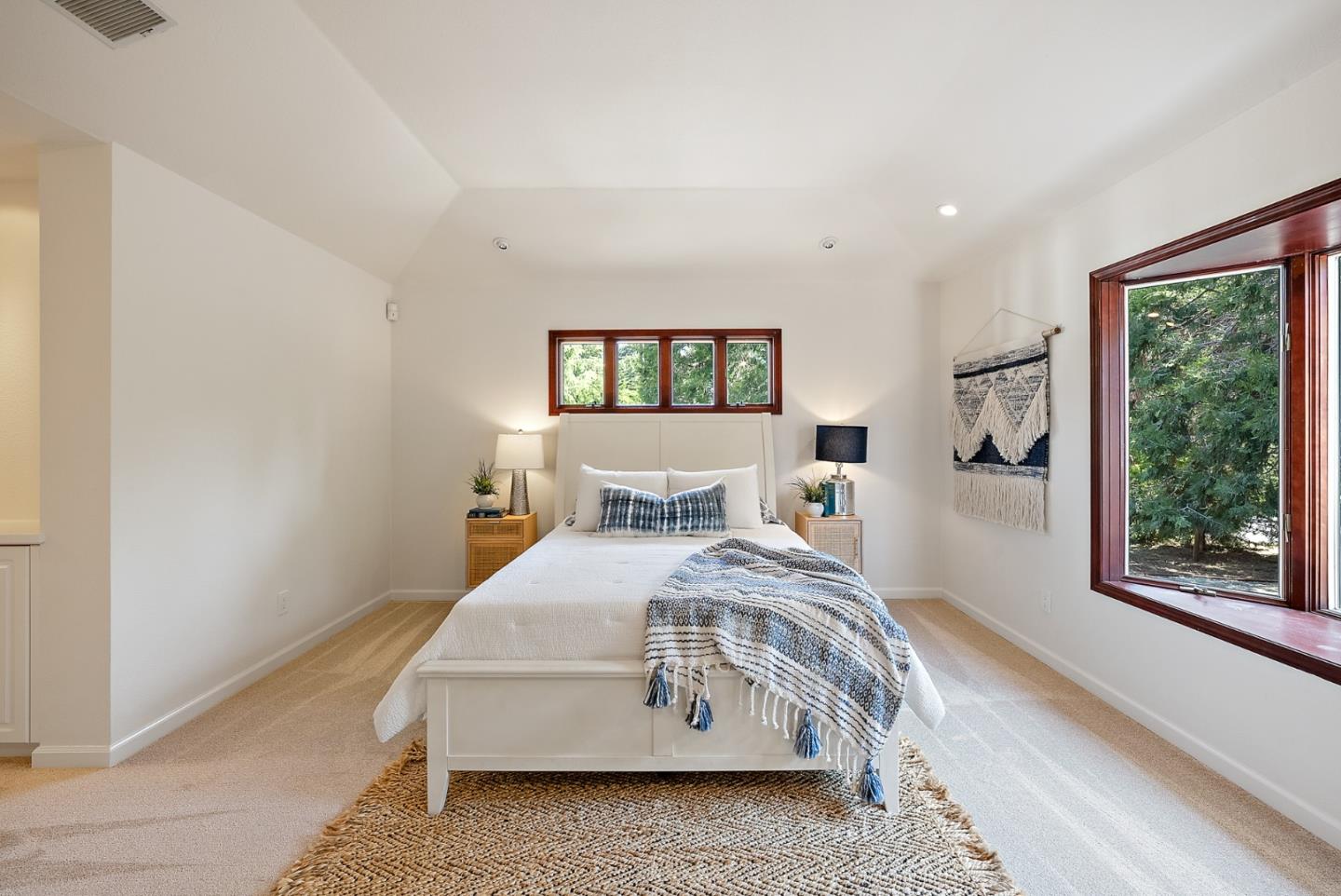 425 Covington Road Los Altos, CA 94024 - Photo 44 of 65 a bedroom with a bed and a large window
