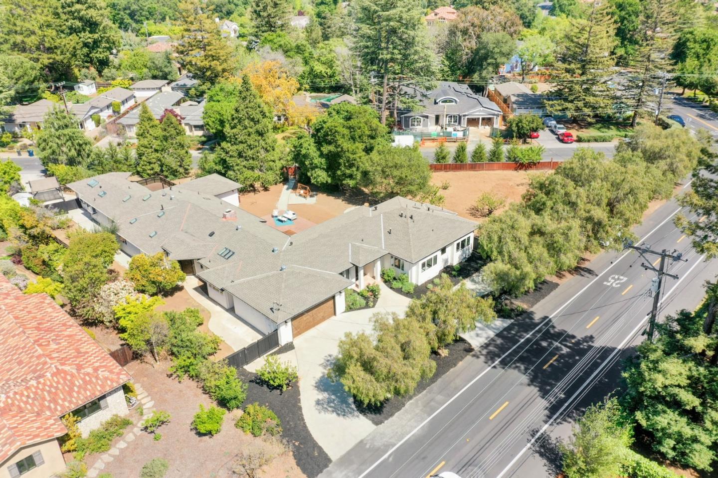 425 Covington Road Los Altos, CA 94024 - Photo 63 of 65 an aerial view of house with yard