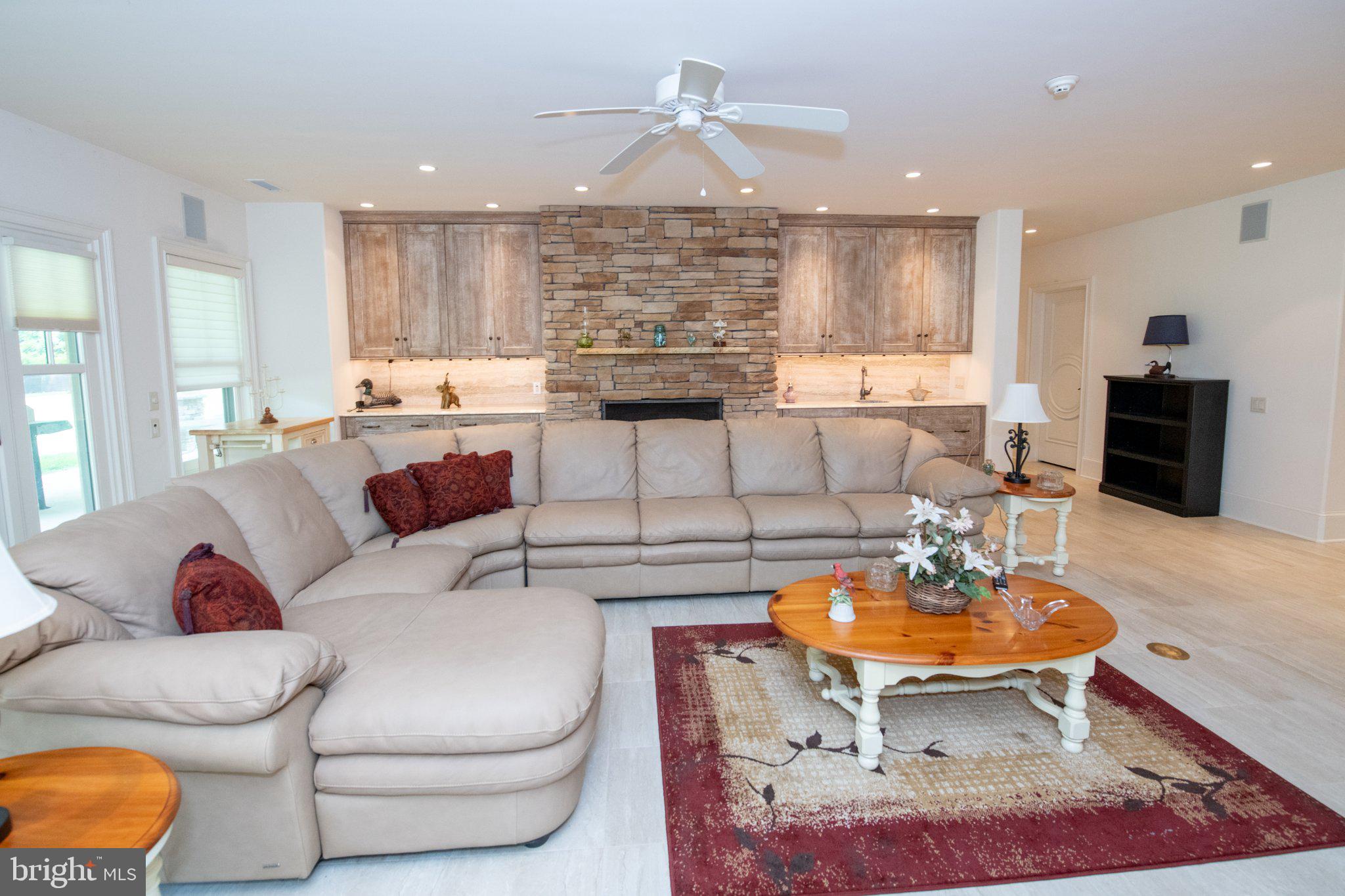 711 Moredon Road Jenkintown, PA 19046 - Photo 101 of 140 Spacious living area with stone accents.