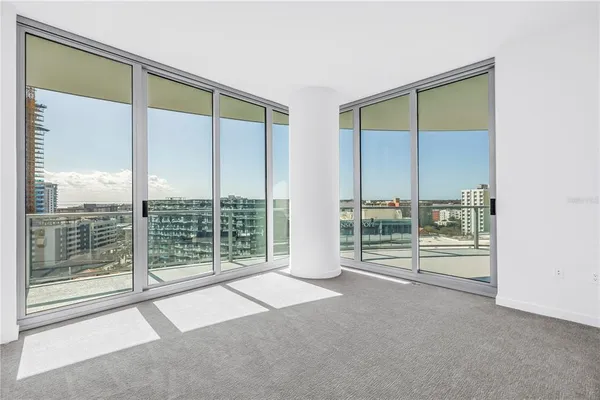 a view of an empty room