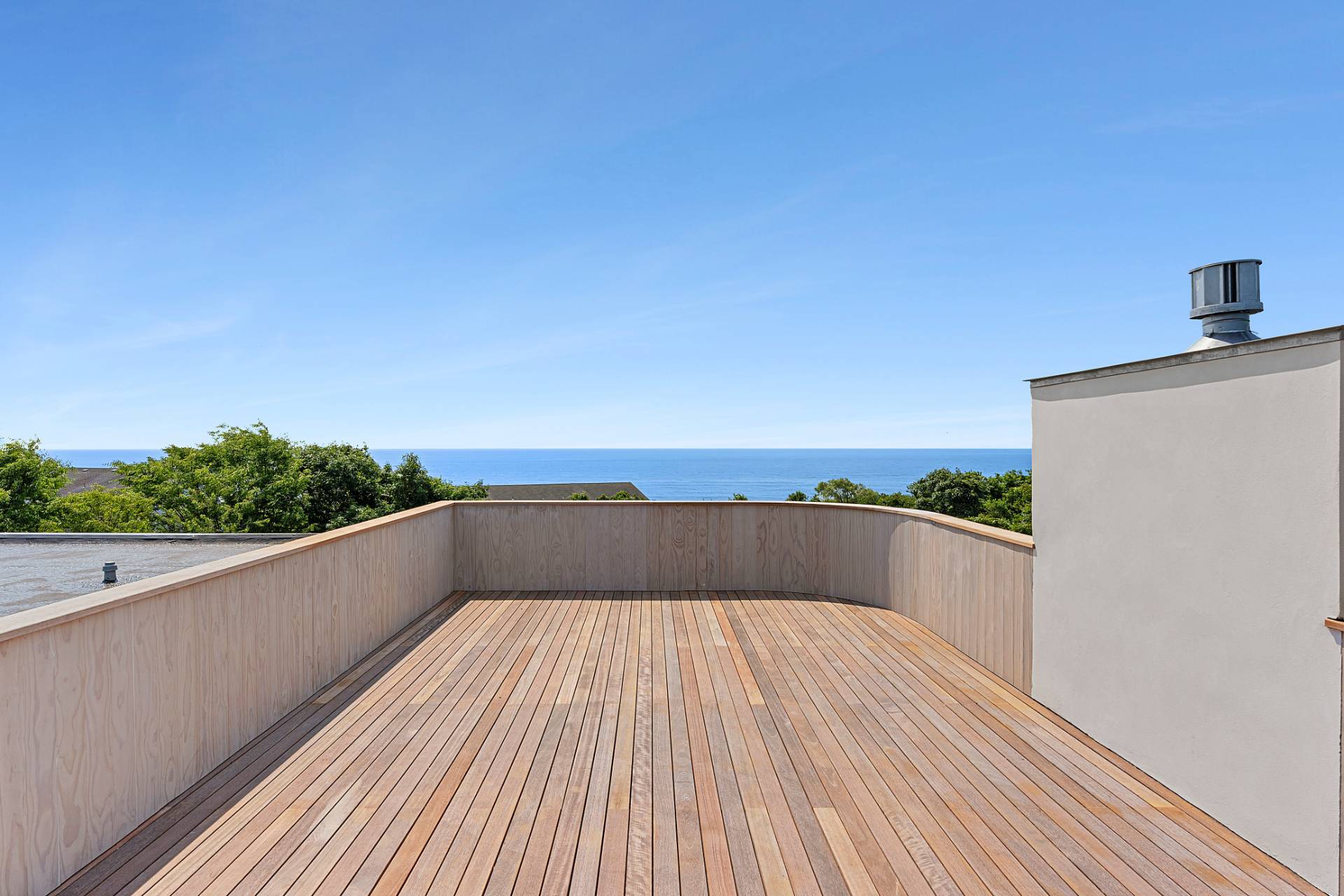 11 Fairview Road Montauk, NY 11954 - Photo 32 of 38 a view of balcony with wooden floor and fence