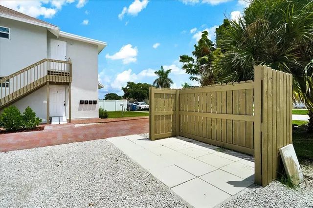 a view of backyard space