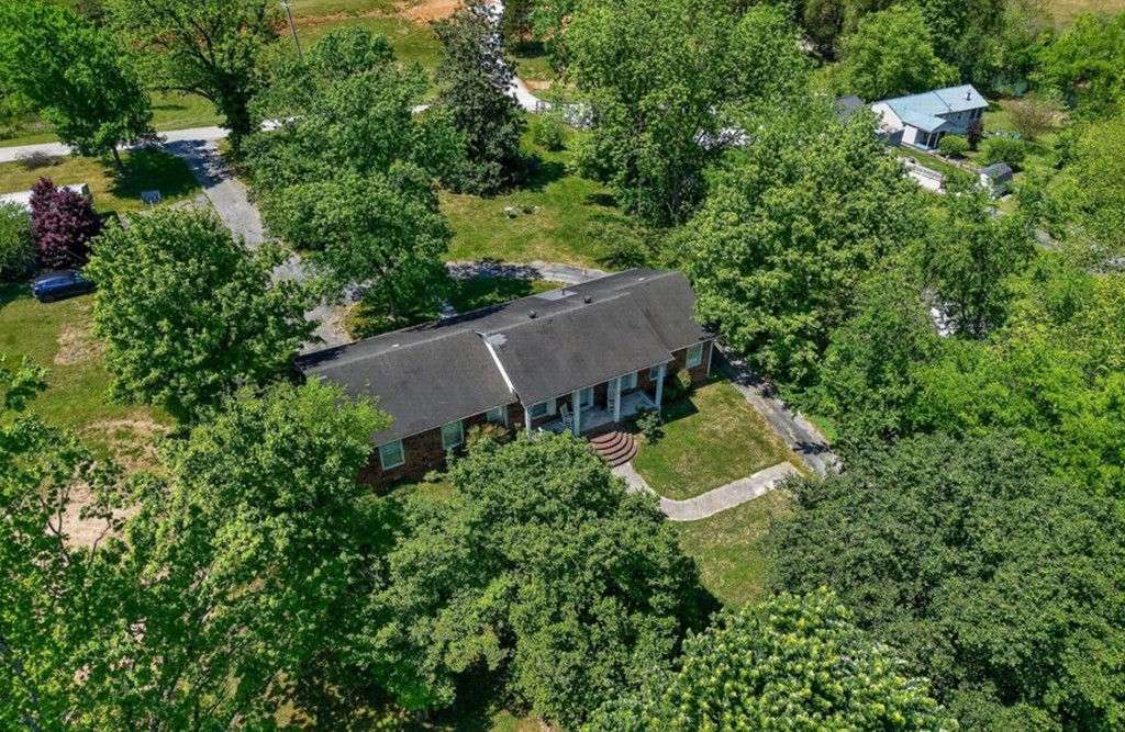 149 North Main Street Sparta, TN 38583 - Photo 3 of 14 an aerial view of a house with a yard and lake view