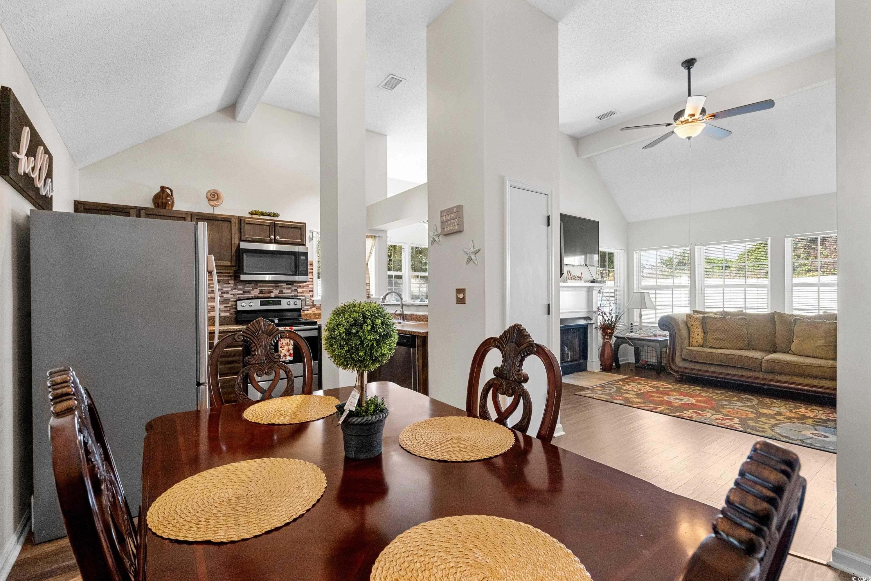 133 Whitehaven Court Myrtle Beach, SC 29577 - Photo 15 of 31 Dining area with a textured ceiling, a wealth of n