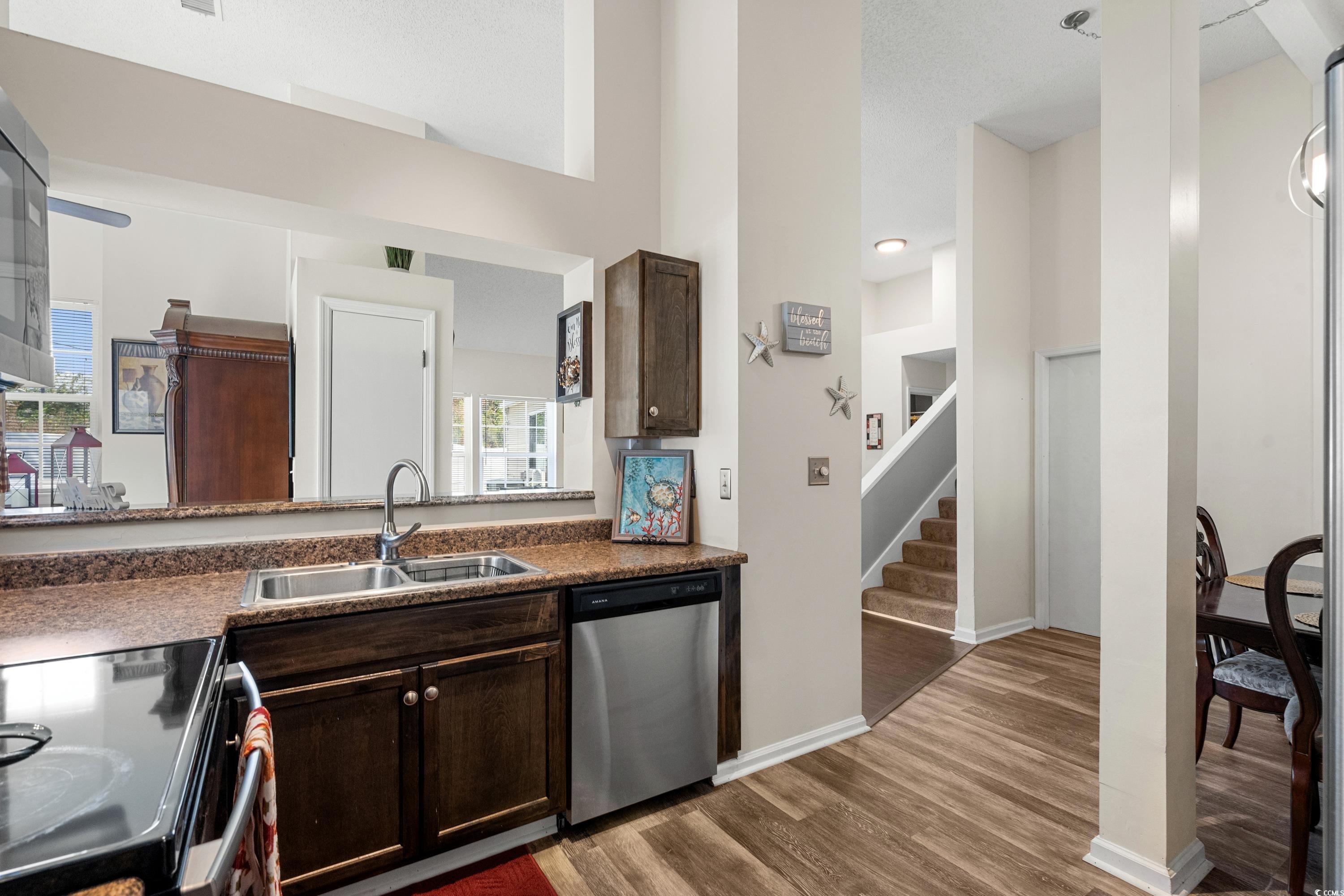 133 Whitehaven Court Myrtle Beach, SC 29577 - Photo 19 of 31 Kitchen with hardwood / wood-style floors, stove,