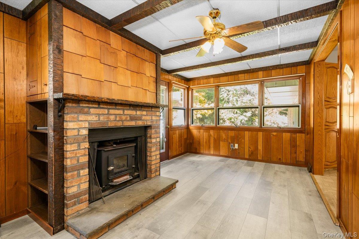 307 Big Island Road Warwick, NY 10921 - Photo 27 of 46 a view of an empty room with a fireplace