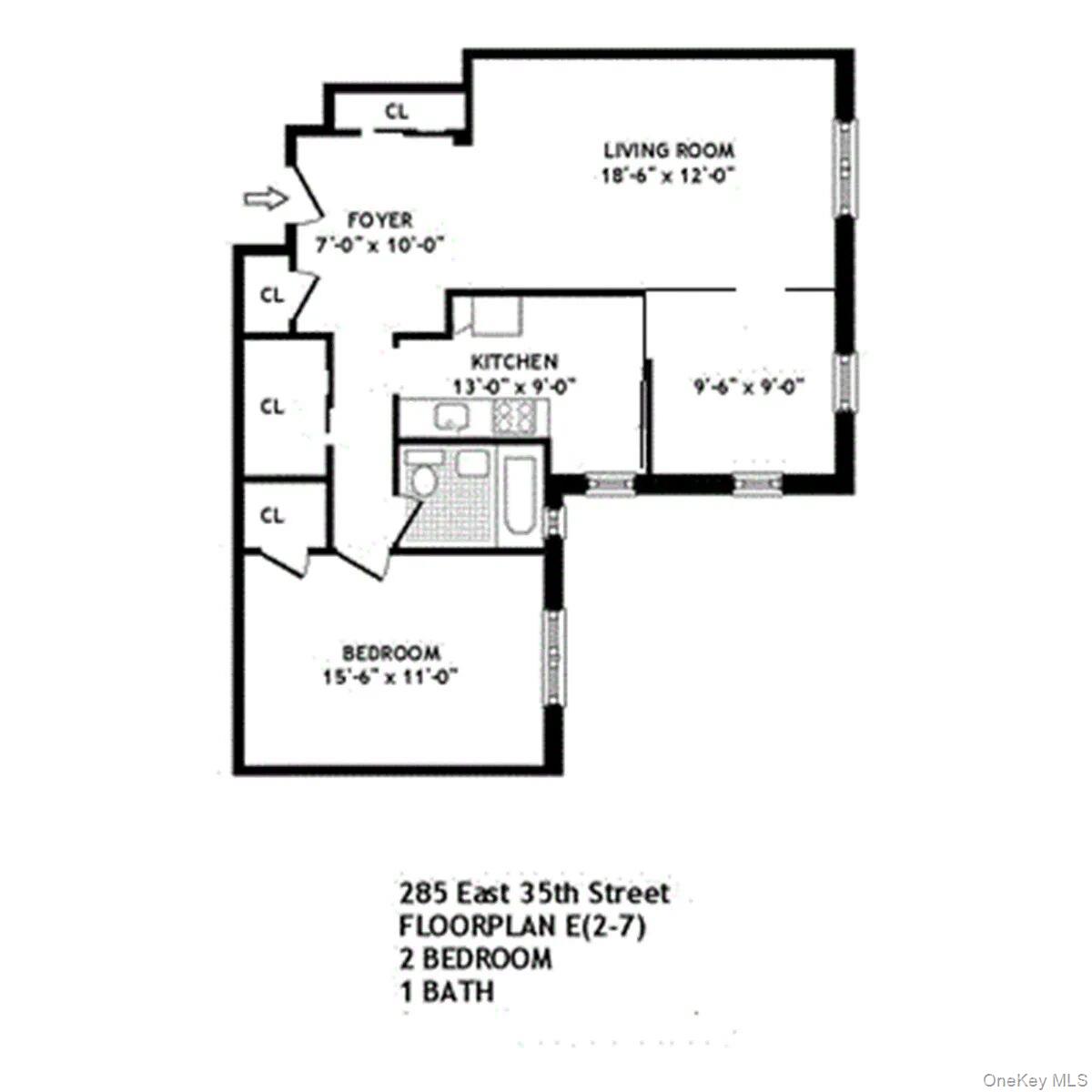 285 East 35th Street, Unit 6E Brooklyn, NY 11203 - Photo 19 of 21 View of room layout