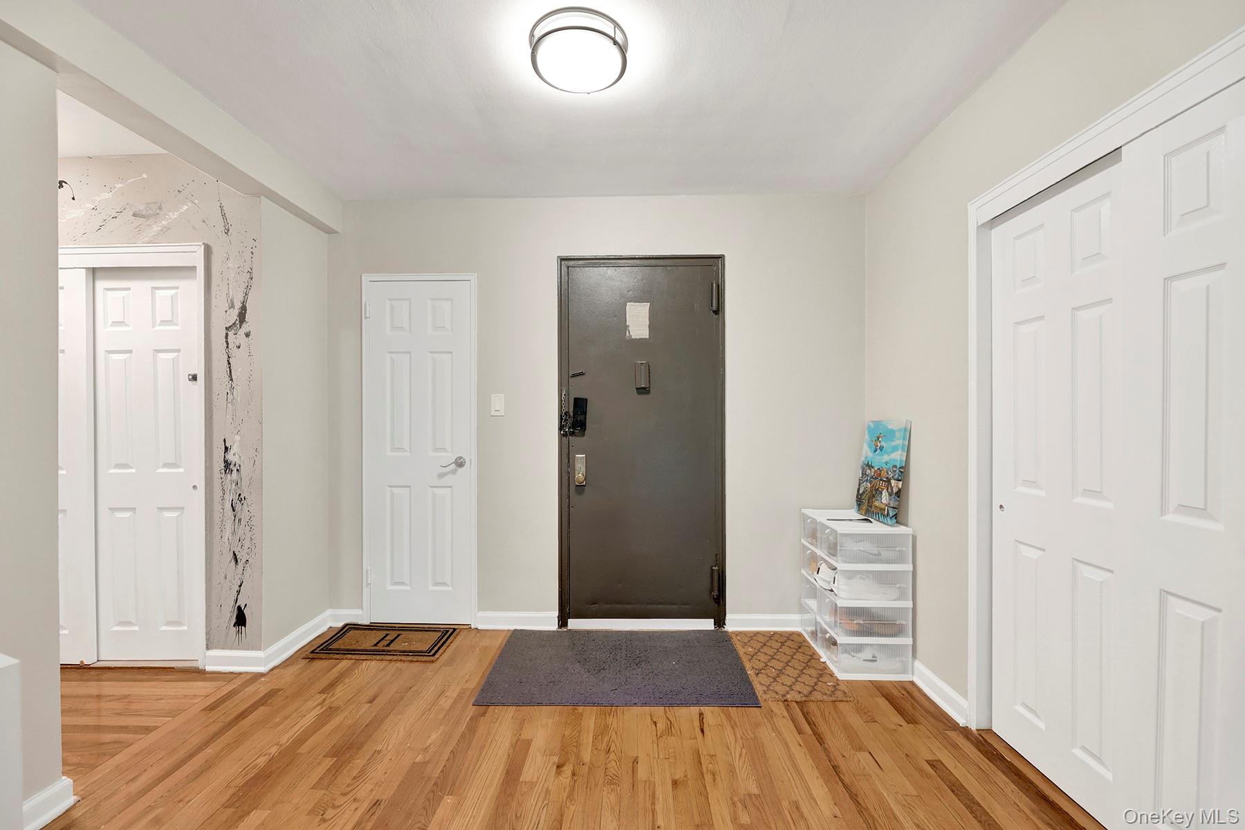 285 East 35th Street, Unit 6E Brooklyn, NY 11203 - Photo 8 of 21 Foyer entrance featuring light wood-style flooring and baseboards