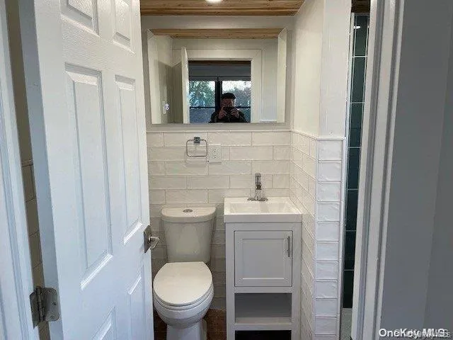 a view of a glass door