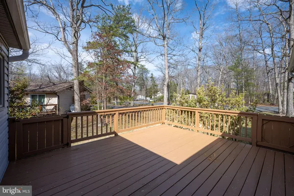 a view of a lake with outdoor space