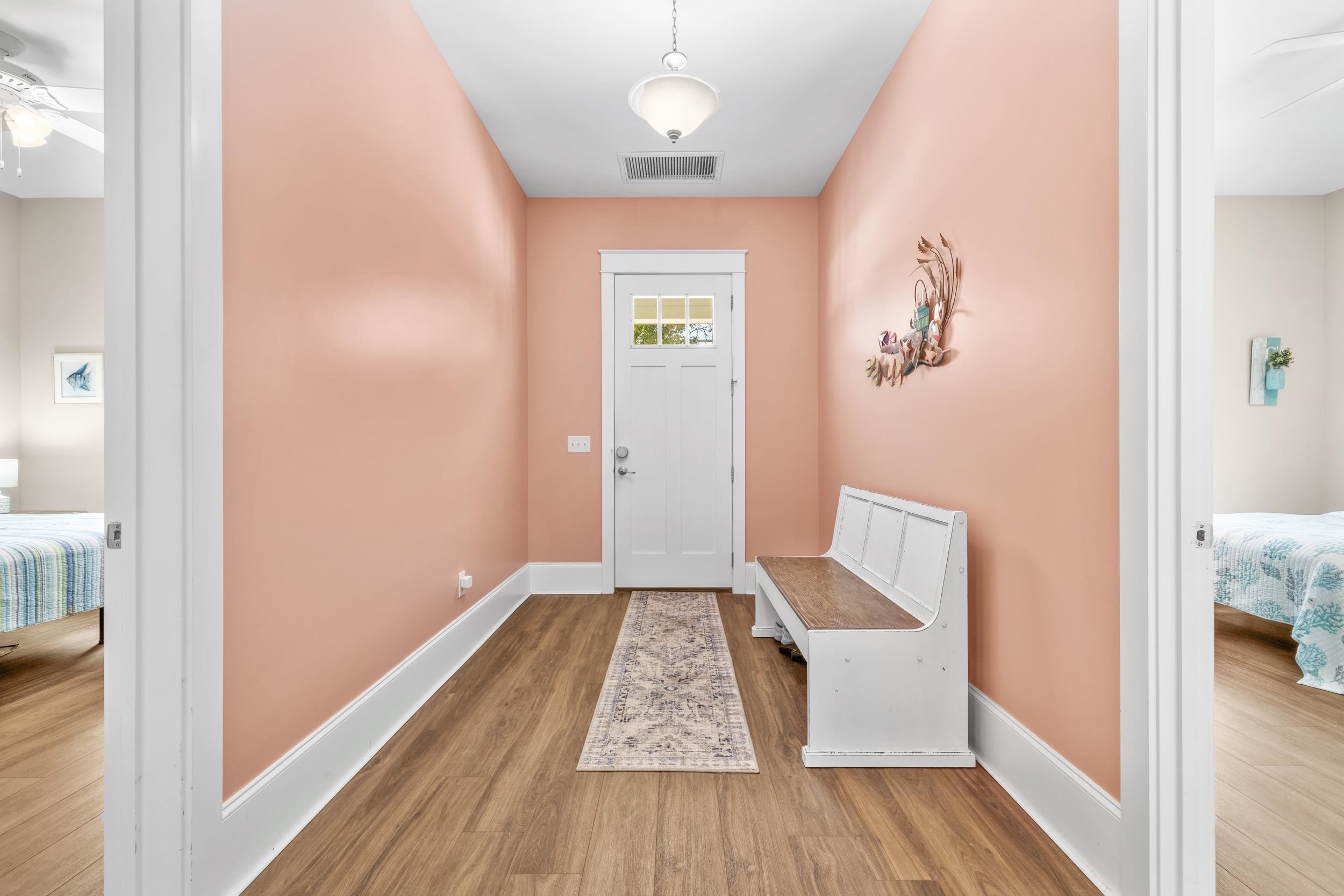 5907 Haskell Circle Myrtle Beach, SC 29577 - Photo 4 of 38 Entryway with wood finished floors and a ceiling fan