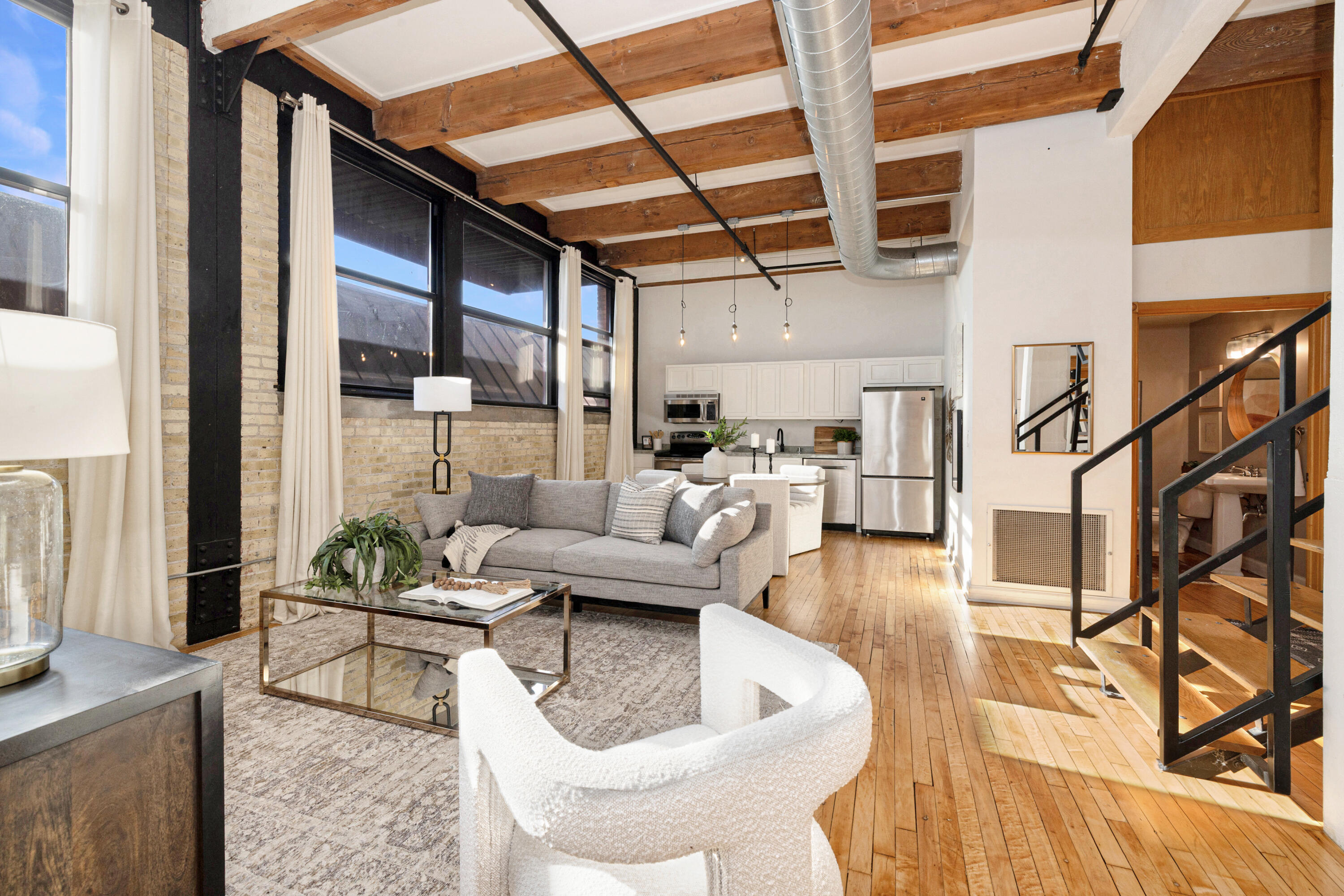 215 West Maple Street, Unit 105 Milwaukee, WI 53204 - Photo 7 of 33 View toward kitchen