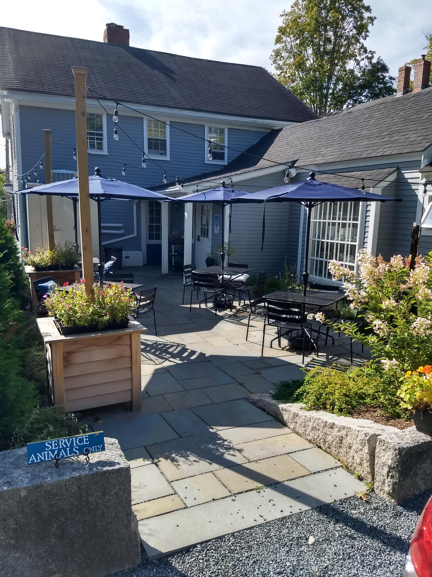 40 Main Street Blue Hill, ME 04614 - Photo 6 of 40 Private Back Patio/ Rear Entrance