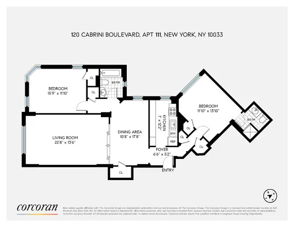 $1,345,000 | 120 Cabrini Boulevard, Unit 111 | Hudson Heights