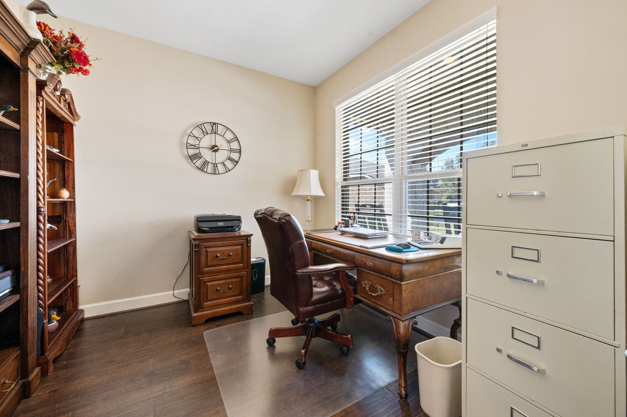 123 Noble View Court Magnolia, TX 77354 - Photo 9 of 29 a view of a workspace with furniture and a window
