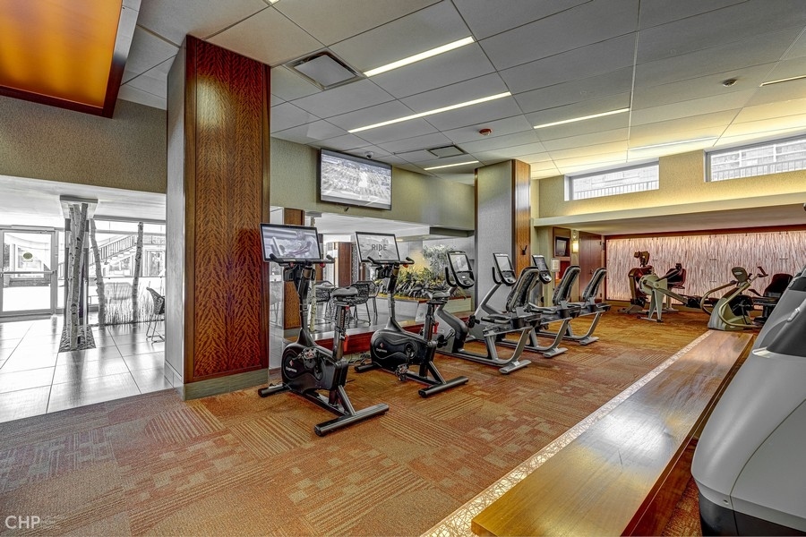 400 East Randolph Street, Unit 3429 Chicago, IL 60601 - Photo 35 of 44 a view of a room with gym equipment