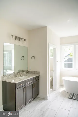 a view of a house with a large window