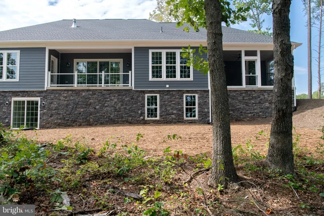 a view of a lake with outdoor space