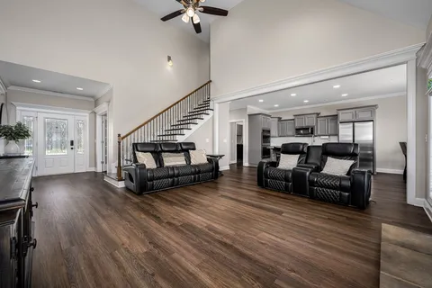 a kitchen with granite countertop lots of counter top space