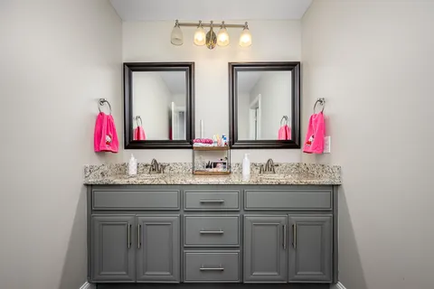 a room with furniture and windows