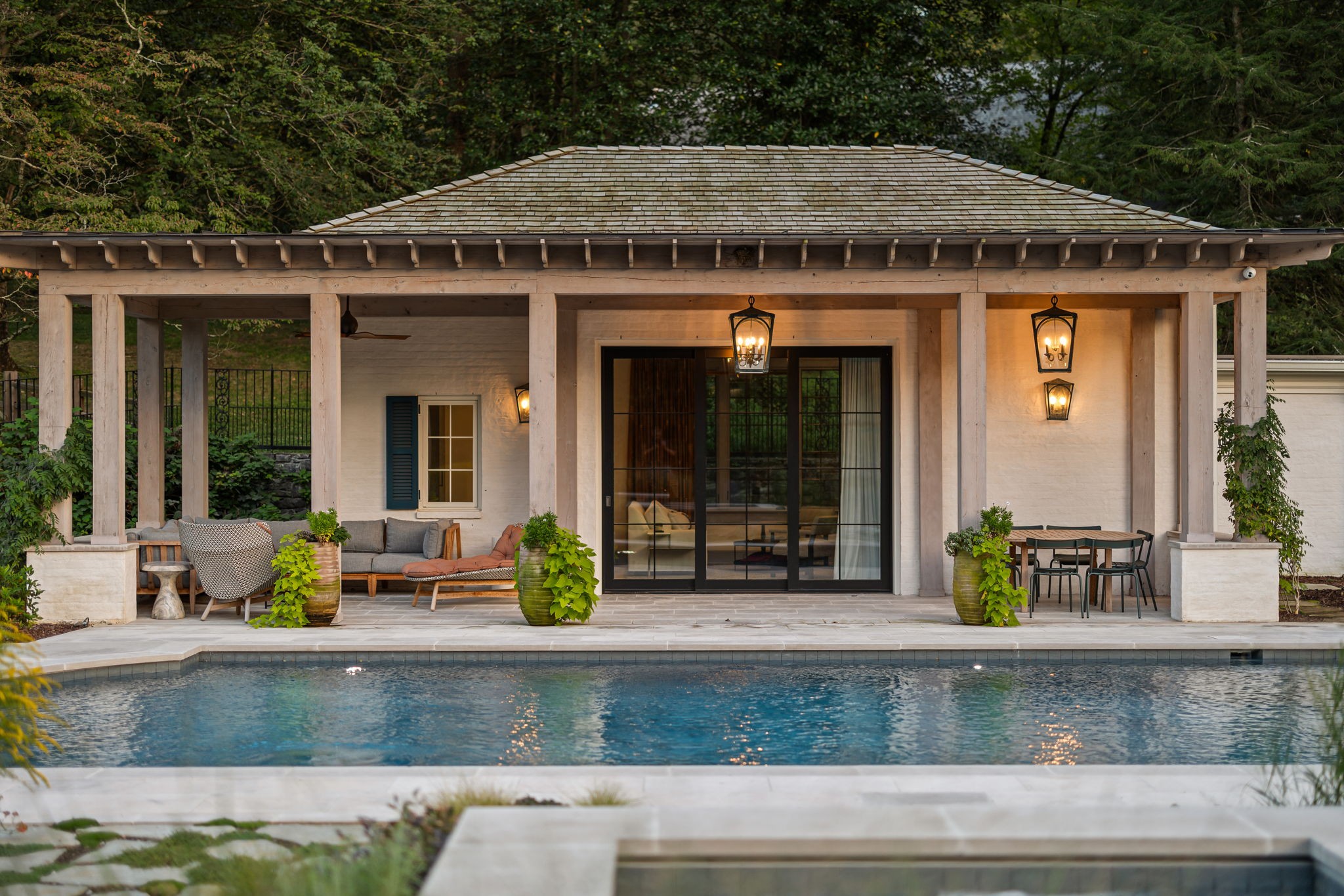 1410 Chickering Road Nashville, TN 37215 - Photo 49 of 68 a front view of a house with porch and outdoor seating