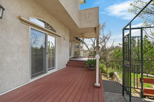 a view of outdoor space and deck