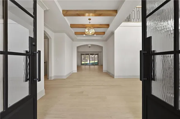 a view of entryway with a hallway