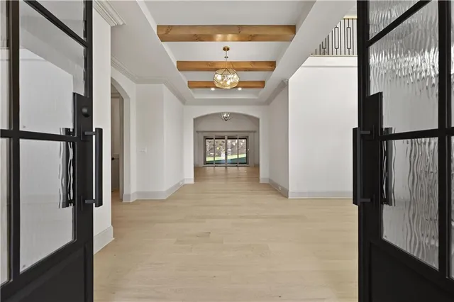 a view of entryway with a hallway