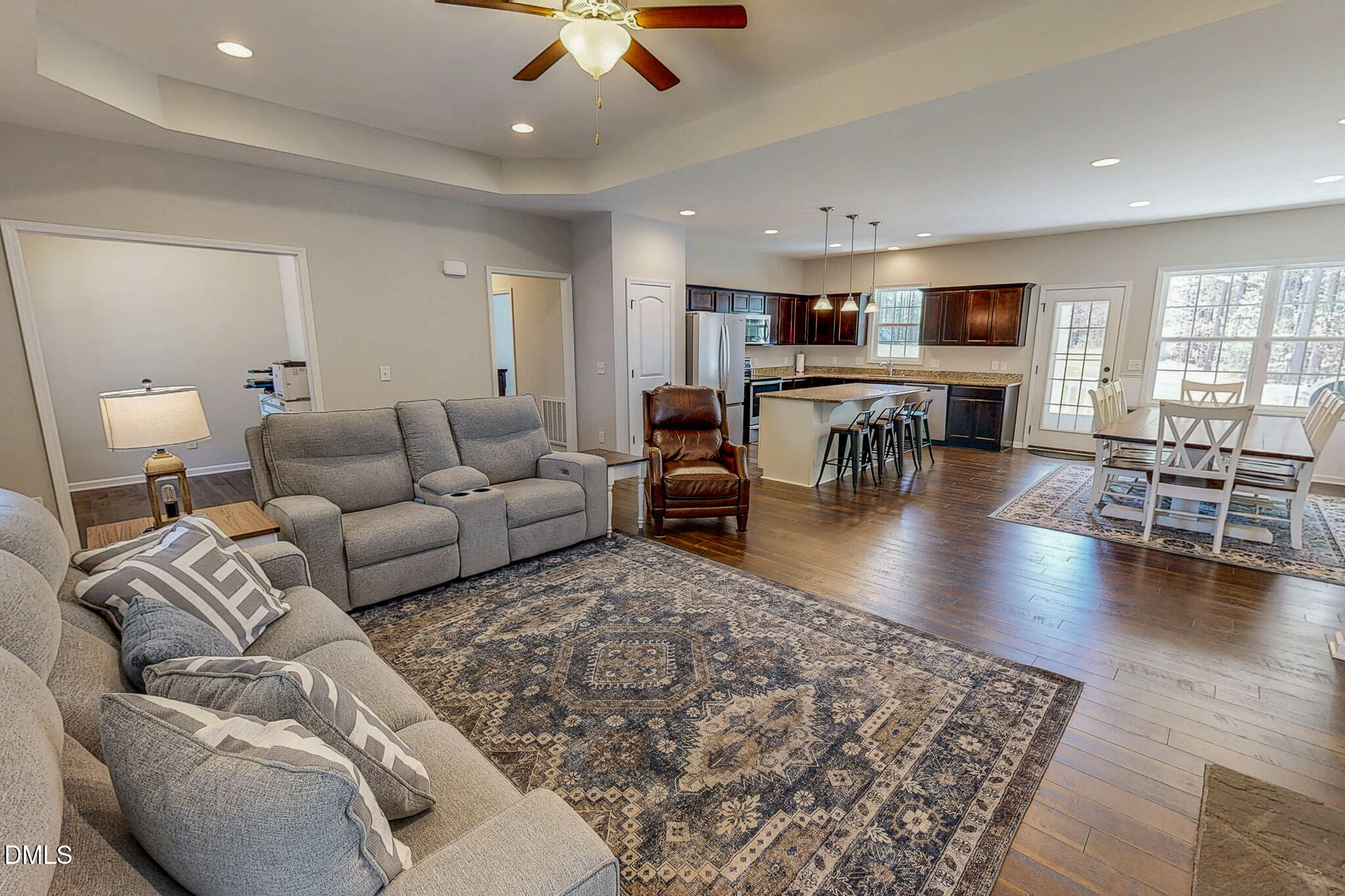 2223 Holeman Ashley Road Timberlake, NC 27583 - Photo 2 of 42 a living room with furniture and kitchen view