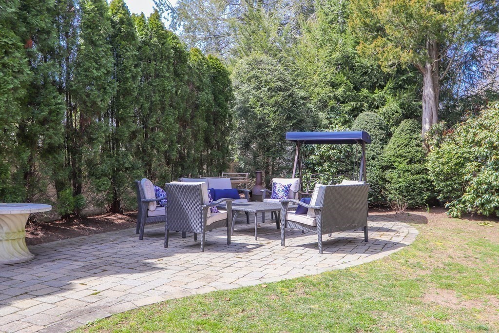 325 Manning Street Needham, MA 02492 - Photo 29 of 31 a view of backyard with seating area and green space