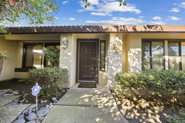 a front view of a house