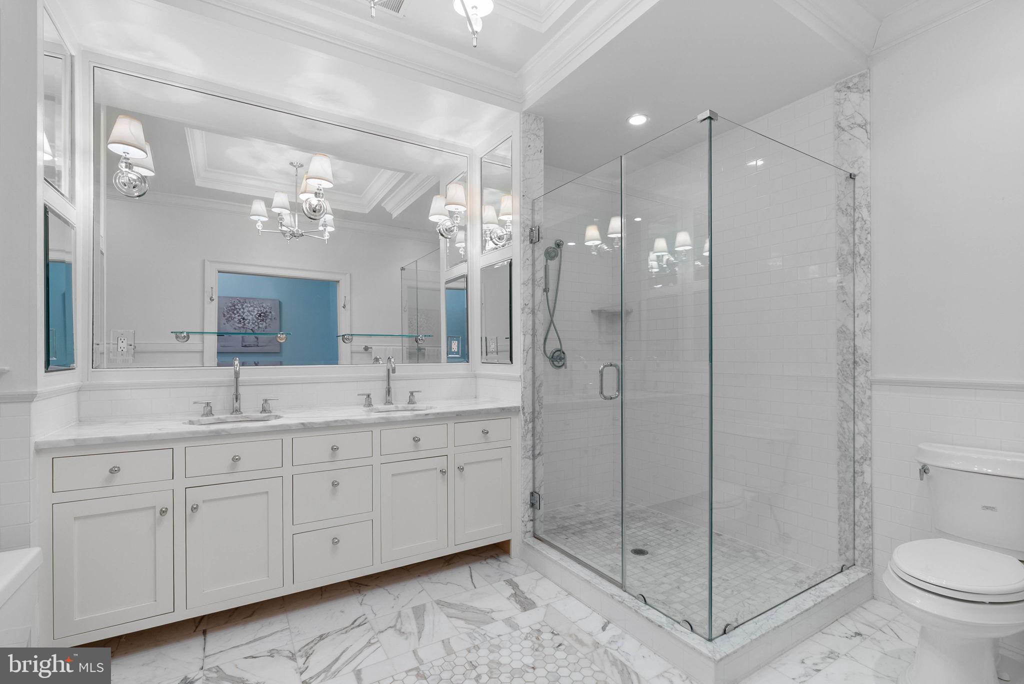 2019 Rittenhouse Square Philadelphia, PA 19103 - Photo 27 of 54 a bathroom with a double vanity sink mirror and toilet