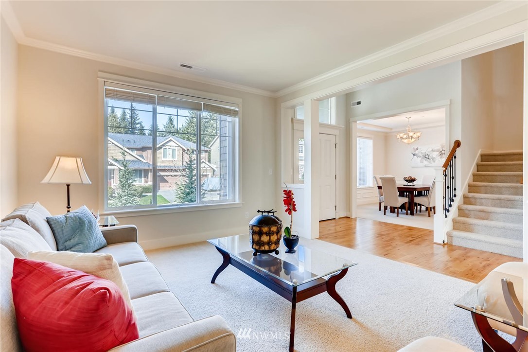 3110 222nd Street Southeast Bothell, WA 98021 - Photo 3 of 23 a living room with furniture and a large window