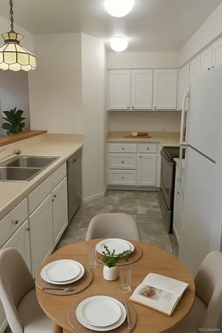 a kitchen with stainless steel appliances granite countertop a sink and a stove