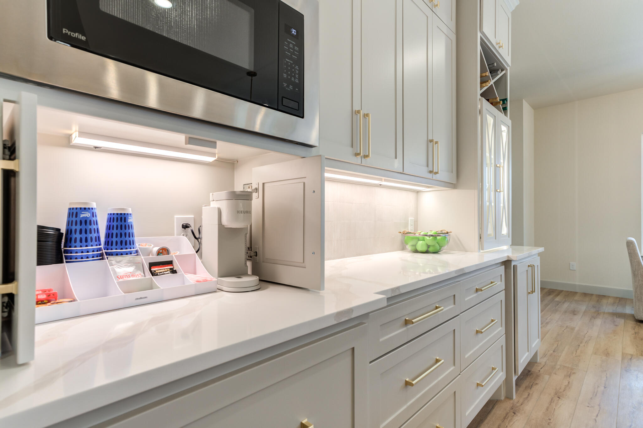 609 North 15th Street Wolfforth, TX 79382 - Photo 49 of 76 a kitchen with stainless steel appliances kitchen island granite countertop a refrigerator and a sink