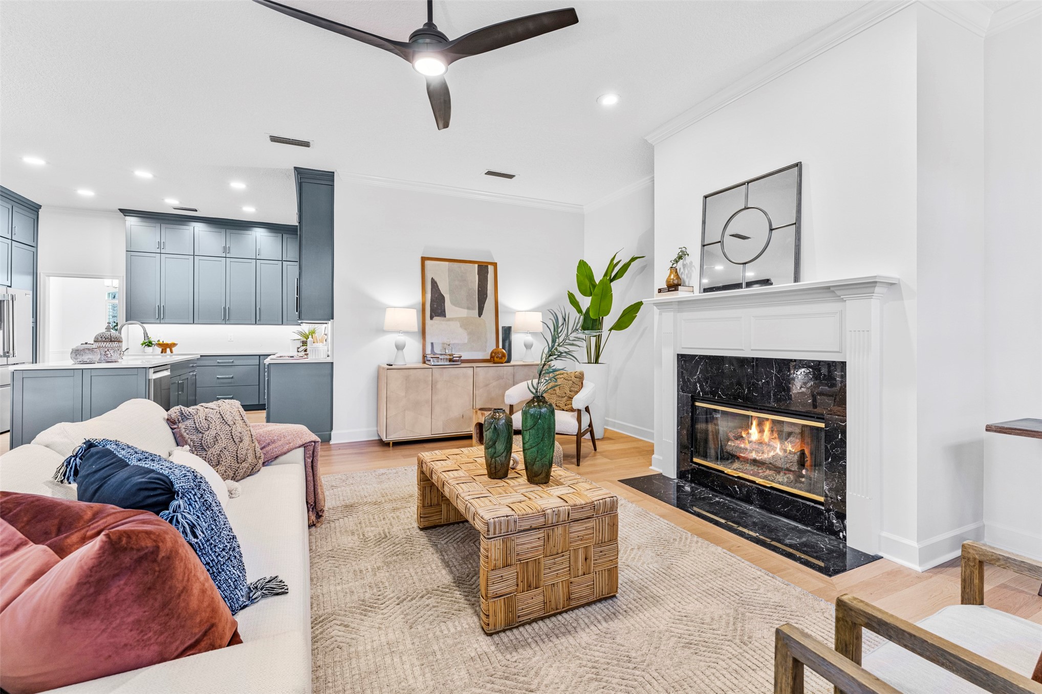4708 Rigging Drive Fernandina Beach, FL 32034 - Photo 7 of 32 a living room with furniture and a fireplace
