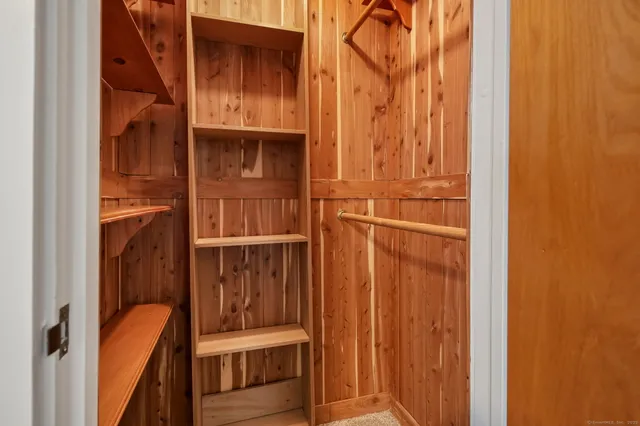 a view of an entryway with a door