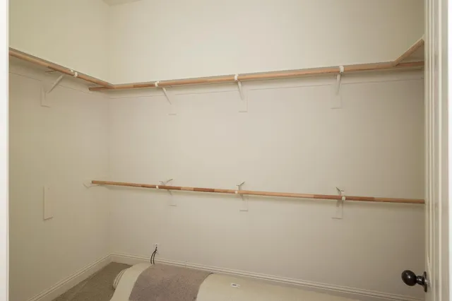 a close view of closet