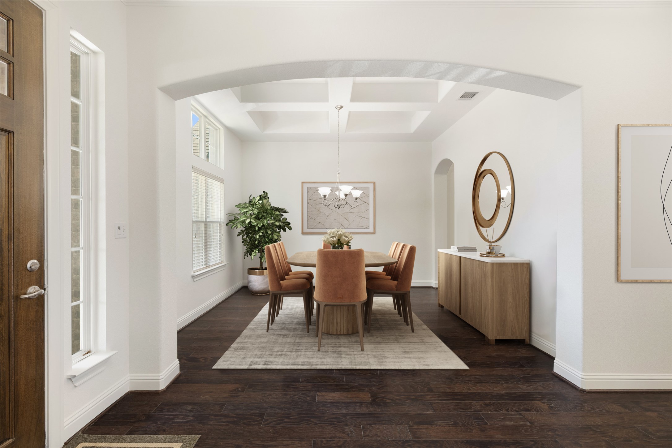 5612 Cherokee Draw Road Austin, TX 78738 - Photo 2 of 31 a view of a dining room with furniture window and wooden floor