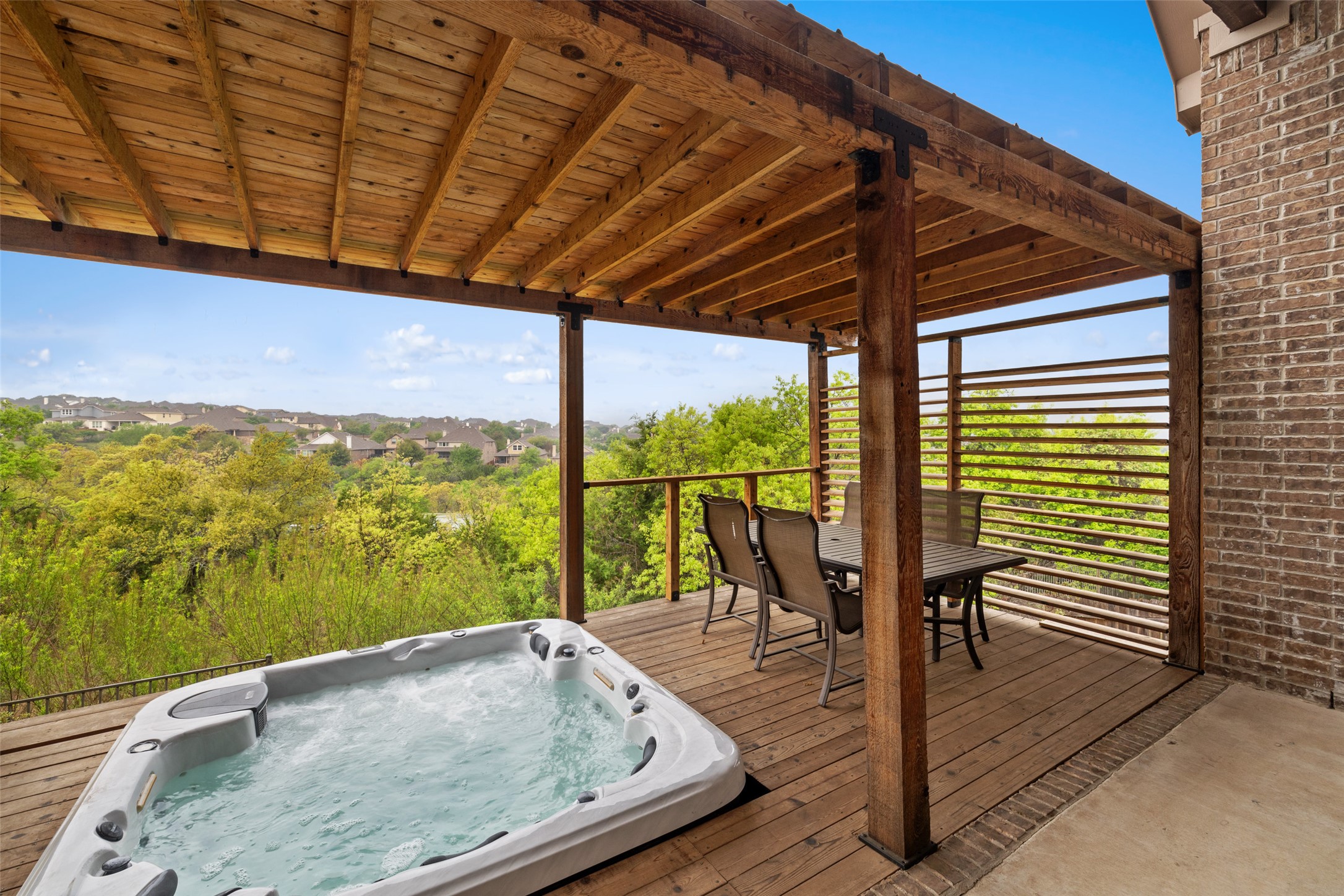 5612 Cherokee Draw Road Austin, TX 78738 - Photo 26 of 31 a view of a balcony with lake view and a ocean view