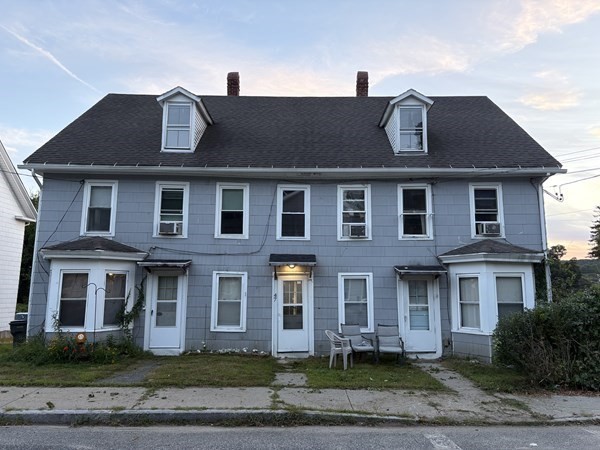 a front view of a house