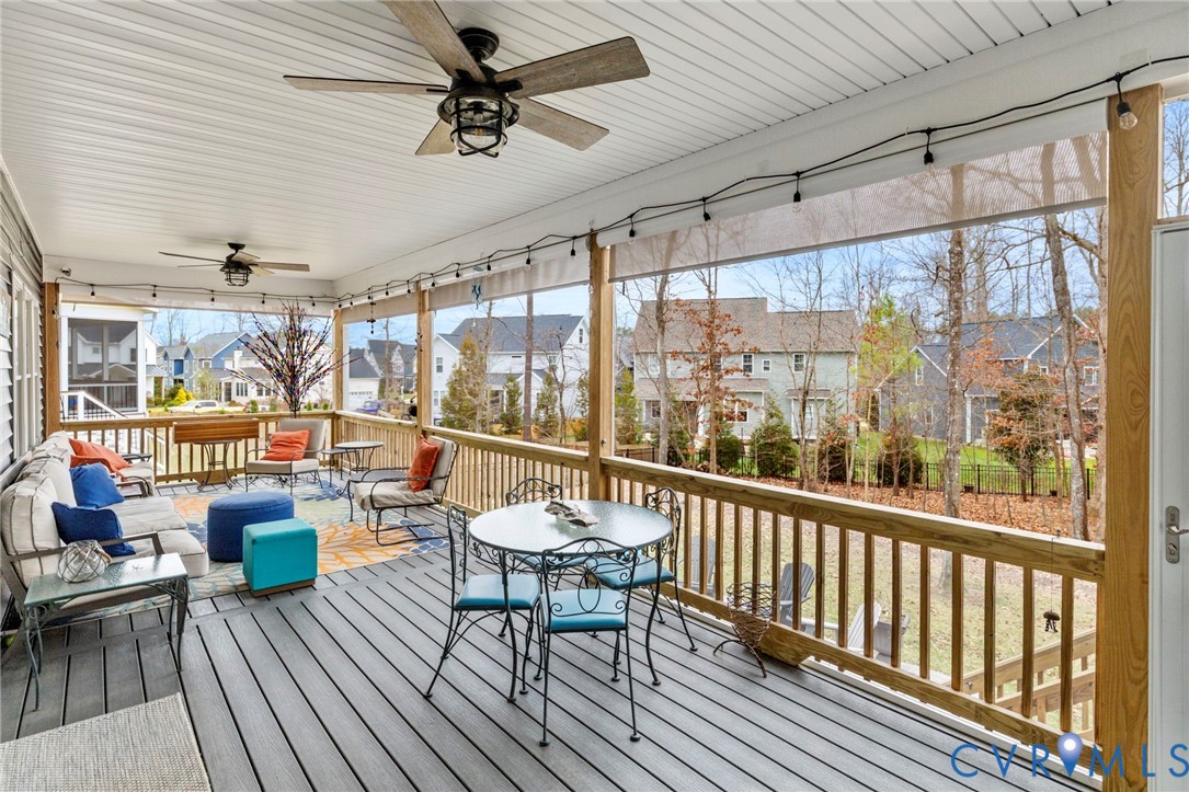 15060 Dordon Lane Midlothian, VA 23112 - Photo 34 of 35 a balcony with chairs and wooden floor