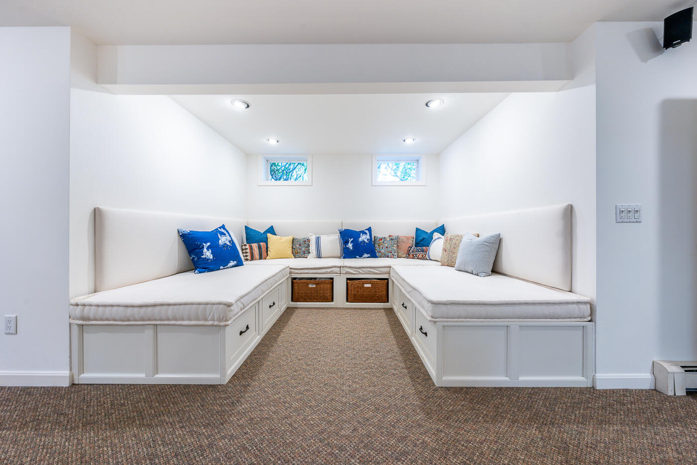 1095 Long Pond Road Wellfleet, MA 02667 - Photo 42 of 57 entertainment room builtin sectional