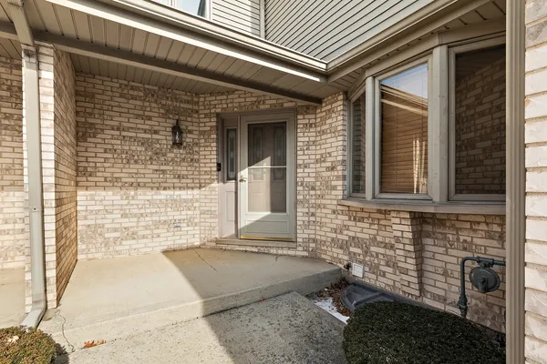 a view of front door of house