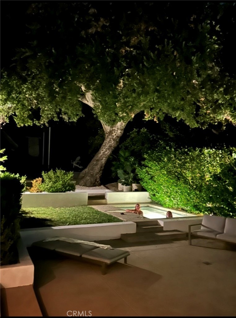 1030 San Rafael Lane Pasadena, CA 91105 - Photo 54 of 56 a view of backyard with swimming pool and outdoor seating