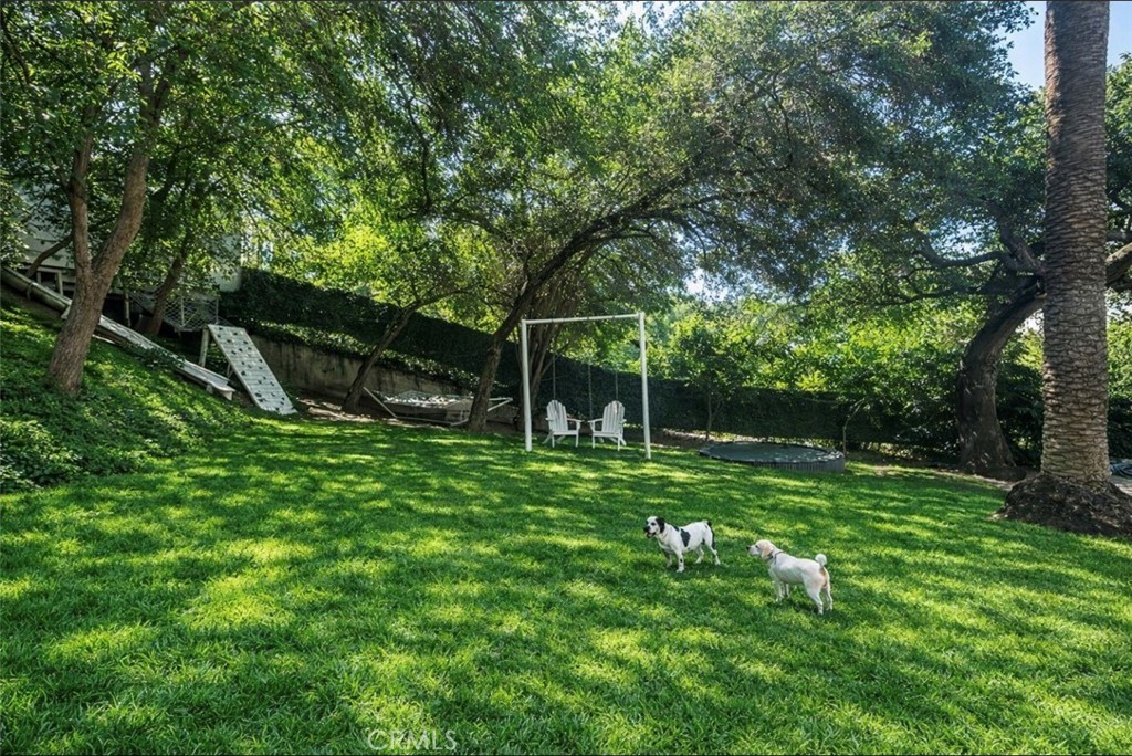 1030 San Rafael Lane Pasadena, CA 91105 - Photo 55 of 56 a view of a backyard with a tree